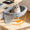 SpaceNest Cat Desk Hammock Foldable Semi Circular Cat Perch For Home Office Cats 5