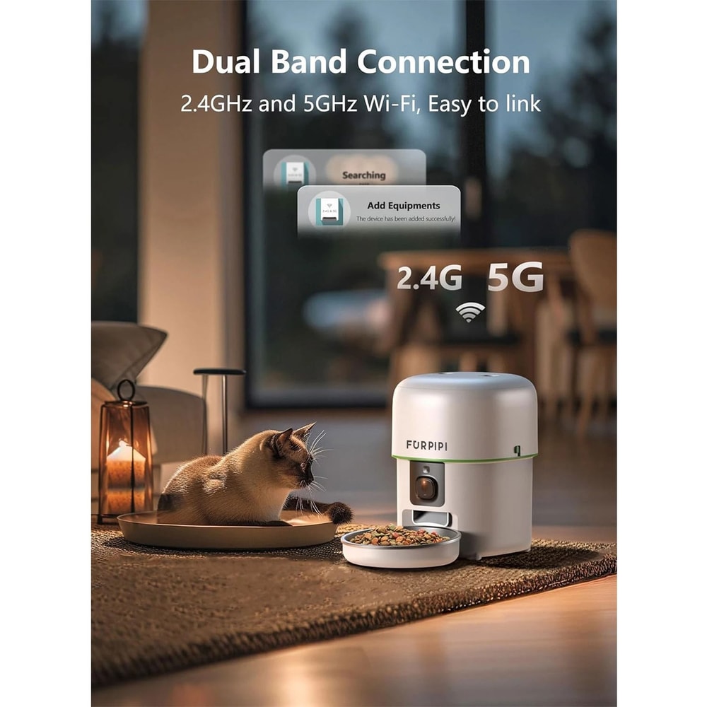SmartView Automatic Cat Feeder With 1080P Camera And WiFi Pet Food Dispenser 10