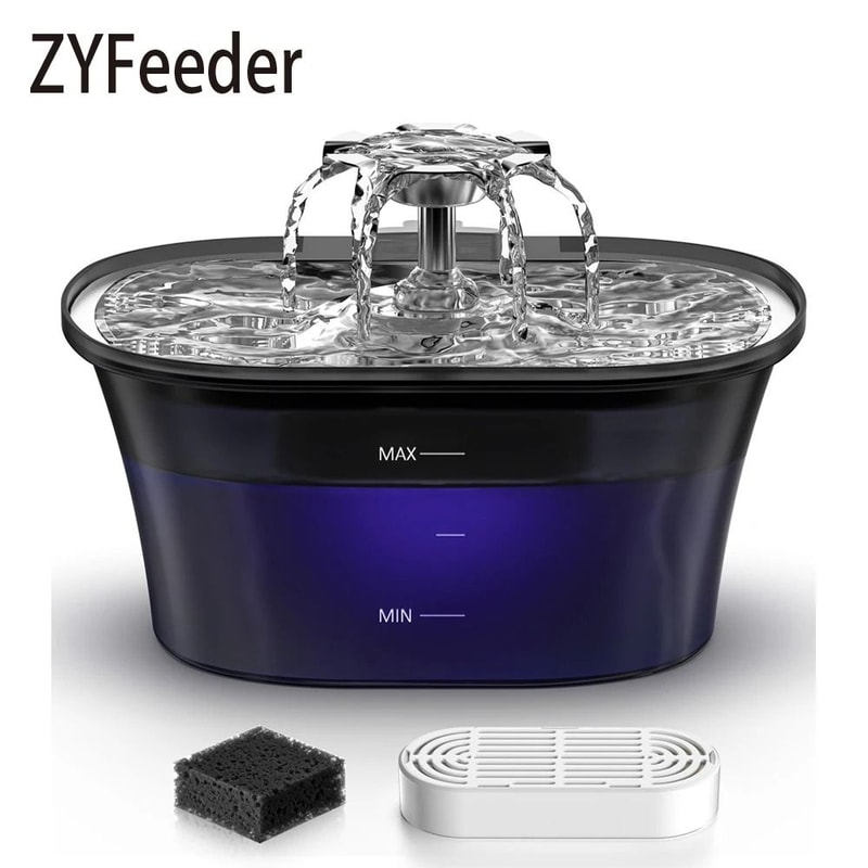 PureFlow Pet Water Fountain 25L USB Automatic Drinking Fountain For Cats And Dogs 0