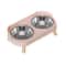Elevated Ceramic Cat Bowls Double Set With Anti Tip Neck Care Design 1