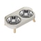 Elevated Ceramic Cat Bowls Double Set With Anti Tip Neck Care Design 2