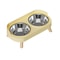 Elevated Ceramic Cat Bowls Double Set With Anti Tip Neck Care Design 3