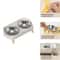 Elevated Ceramic Cat Bowls Double Set With Anti Tip Neck Care Design 9
