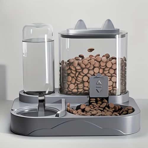 2 in 1 Automatic Pet Feeder and Water Dispenser for Cats and Small Dogs