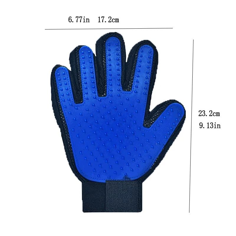 Silicone Pet Grooming Gloves Hair Removal Brush For Cats And Dogs 1