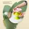 Ceramic Elevated Cat Food Bowl With Floral Design For Neck Protection 5