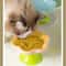 Ceramic Elevated Cat Food Bowl With Floral Design For Neck Protection 6
