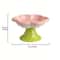 Ceramic Elevated Cat Food Bowl With Floral Design For Neck Protection 4