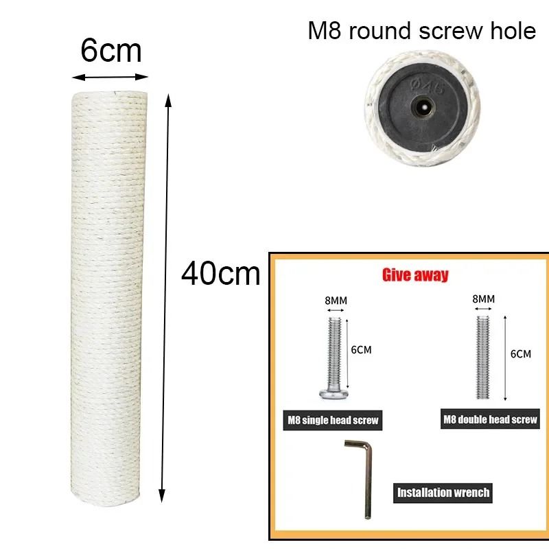 DIY Sisal Cat Scratching Post Replacement For Cat Trees And Climbing Frames 7