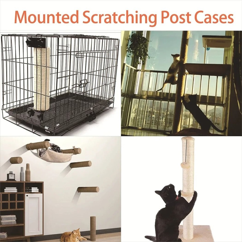 DIY Sisal Cat Scratching Post Replacement For Cat Trees And Climbing Frames 17