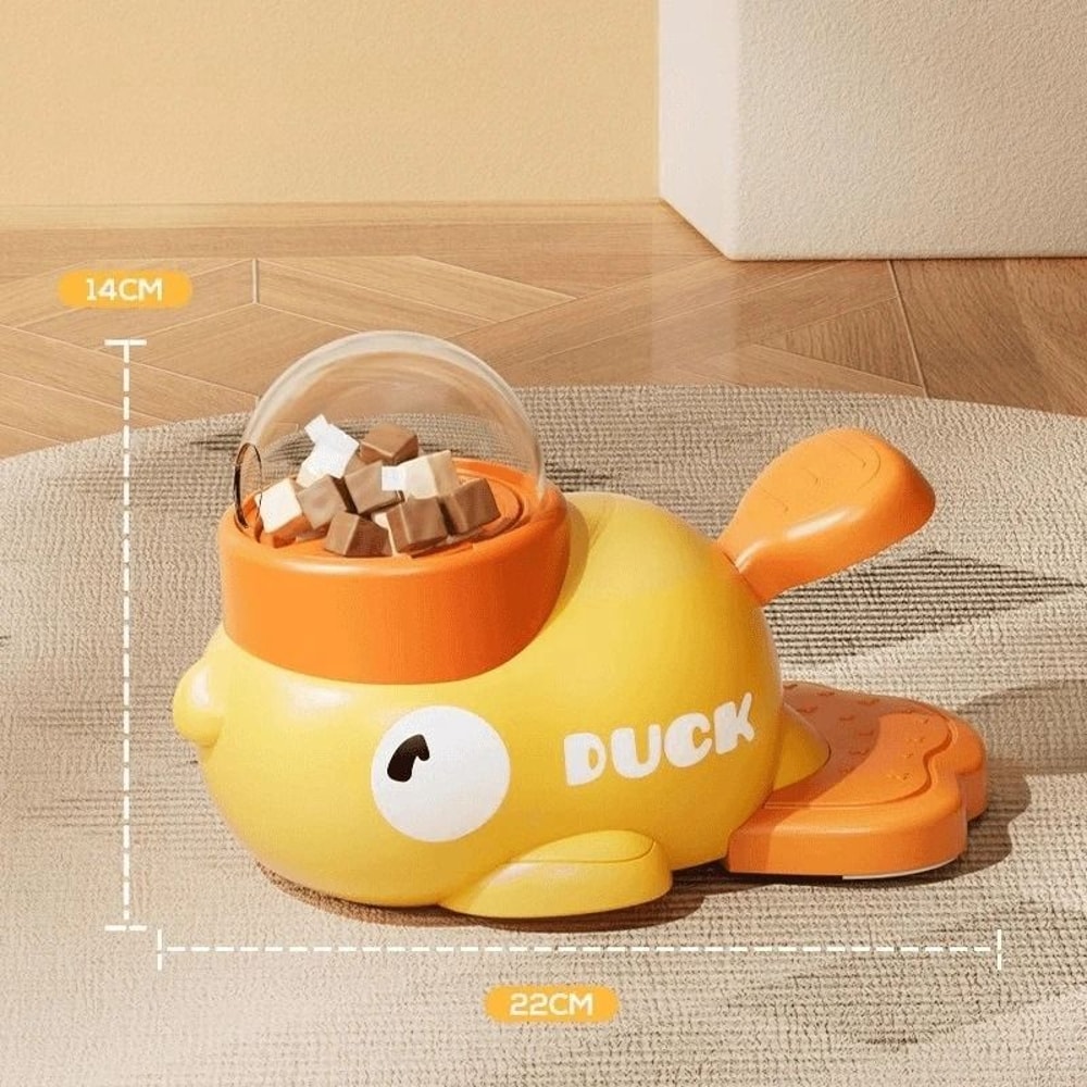 Interactive Duck Treat Launcher Cat Toy With Automatic Snack Feeding 3