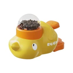 interactive duck treat launcher cat toy with automatic snack feeding