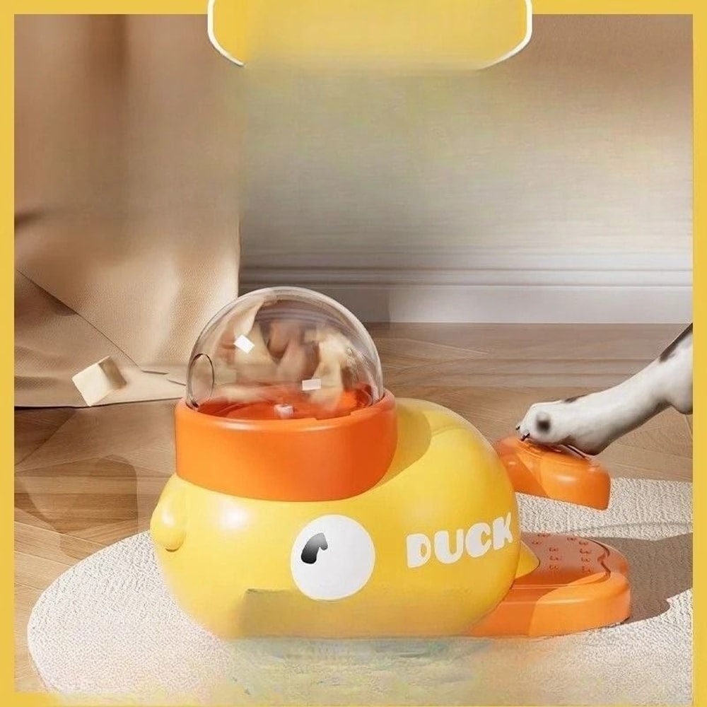 Interactive Duck Treat Launcher Cat Toy With Automatic Snack Feeding 5