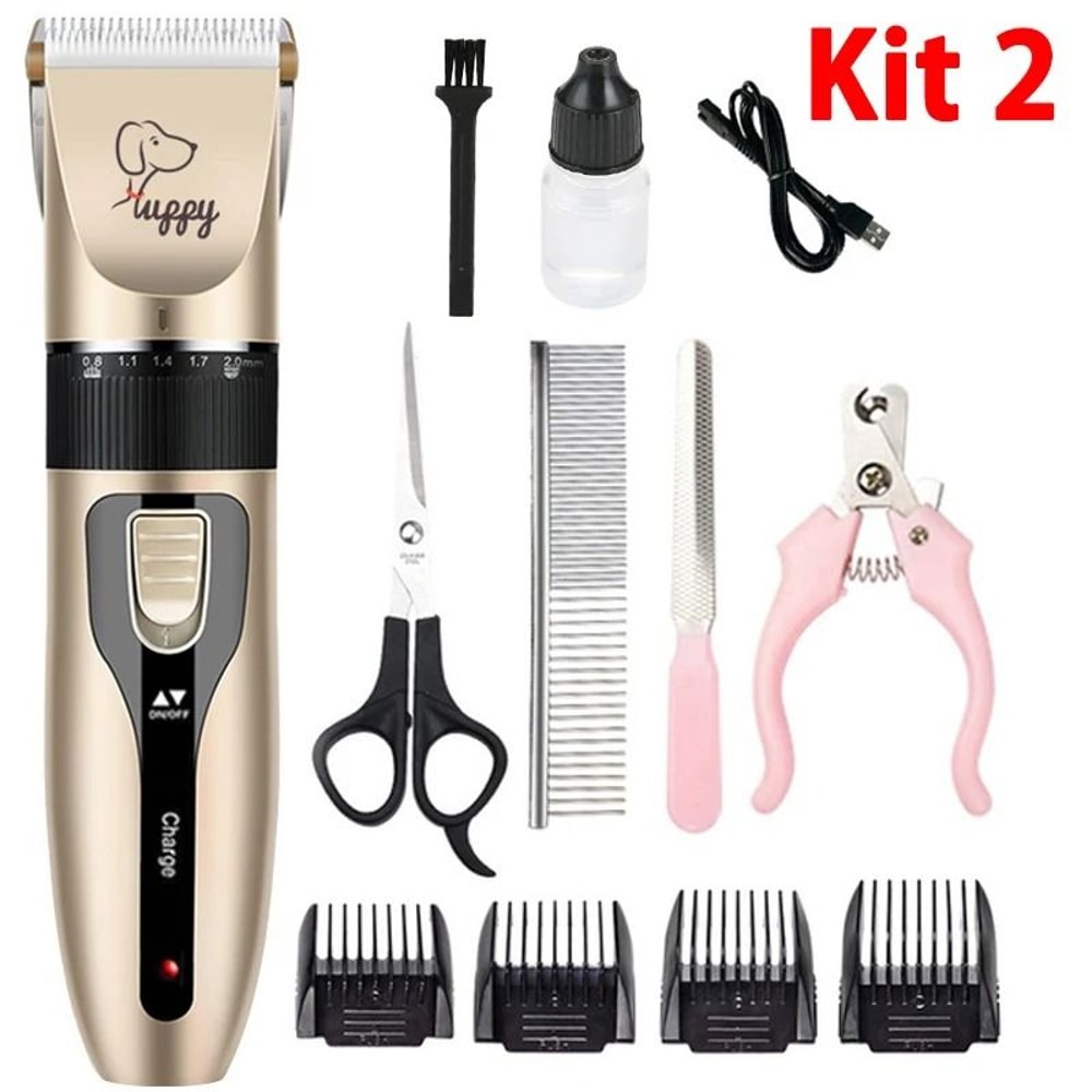 Rechargeable Electric Pet Grooming Clipper Kit For Dogs And Cats 2