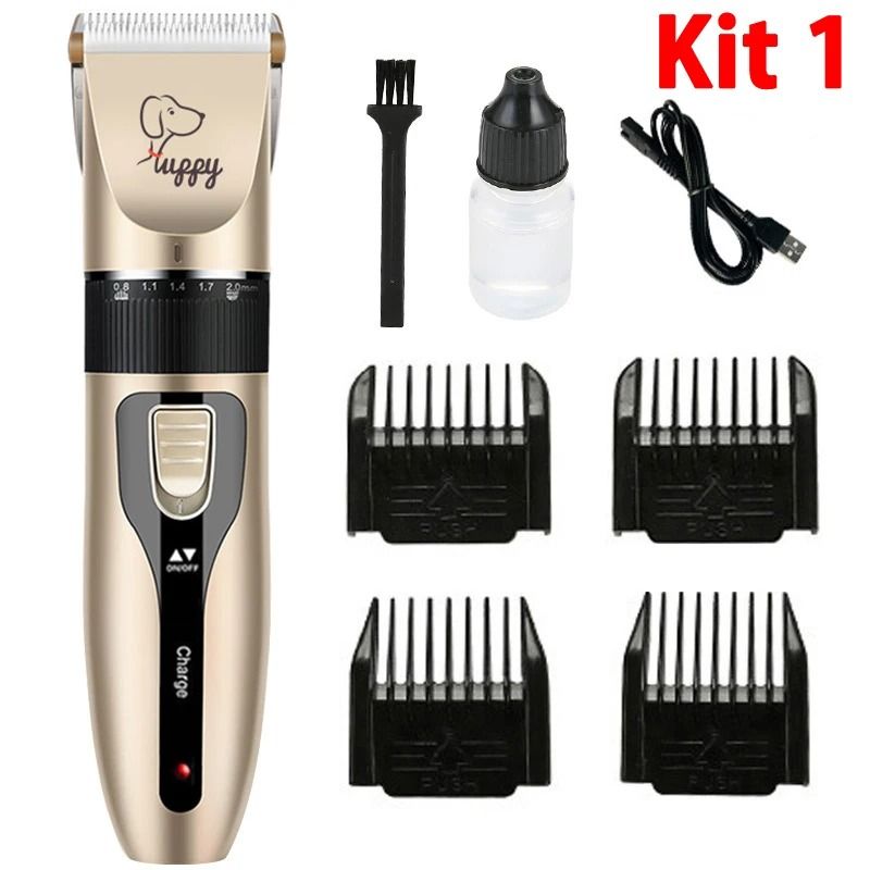 Rechargeable Electric Pet Grooming Clipper Kit For Dogs And Cats 1