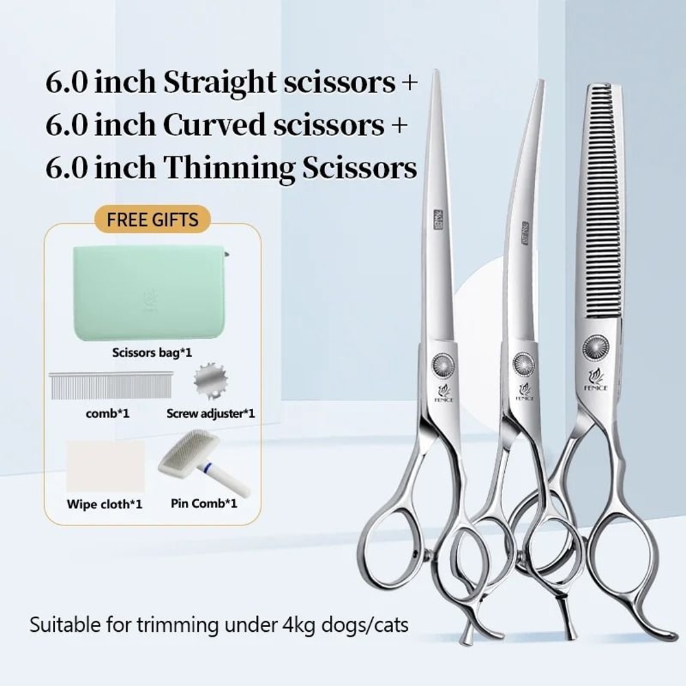 Fenice Professional Pet Grooming Scissors Set For Dogs And Cats 19