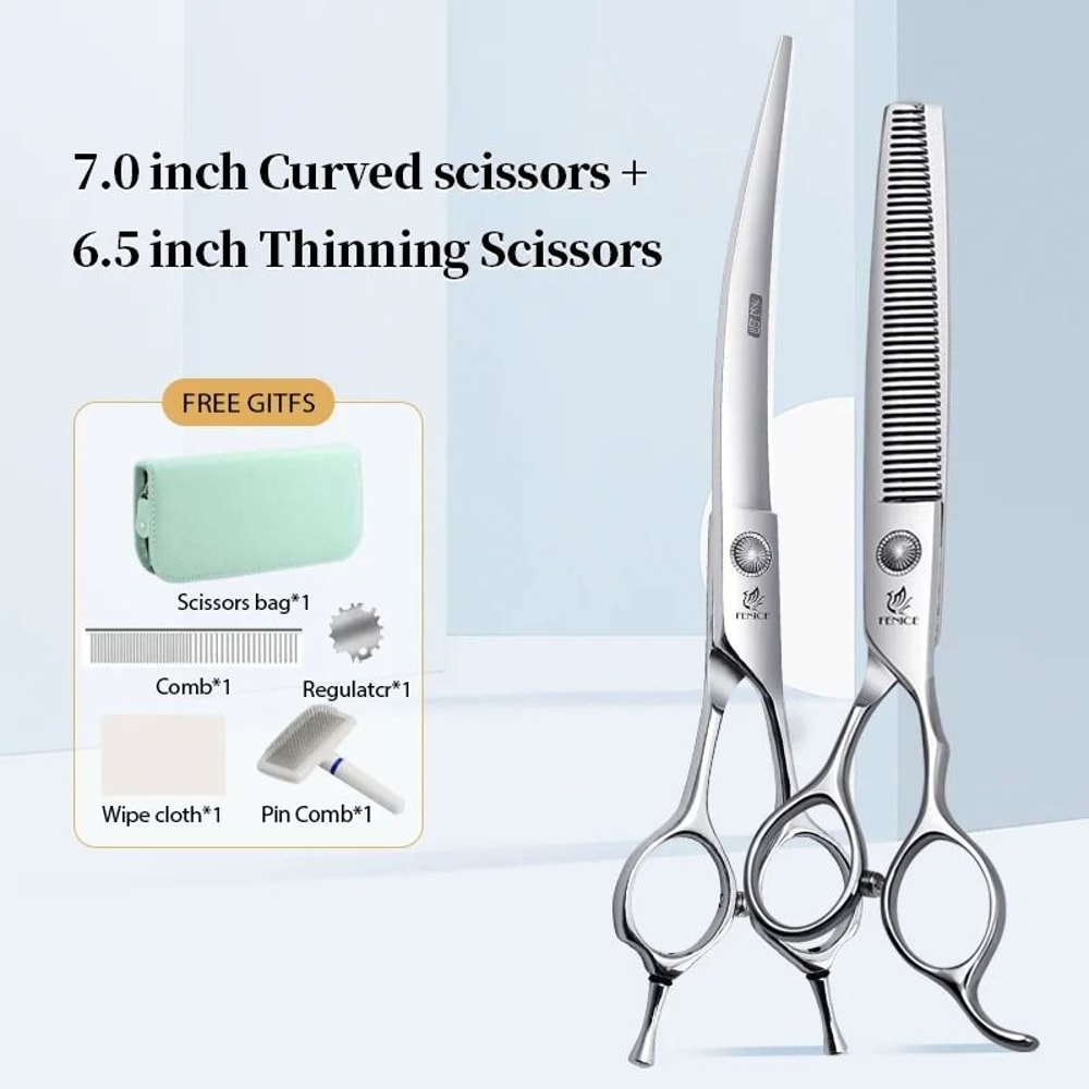 Fenice Professional Pet Grooming Scissors Set For Dogs And Cats 14