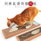 Oval Corrugated Cat Scratching Board And Lounge Bed For Indoor Cats 7