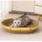 Oval Corrugated Cat Scratching Board And Lounge Bed For Indoor Cats 9
