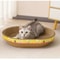 Oval Corrugated Cat Scratching Board And Lounge Bed For Indoor Cats 9