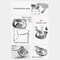 Tilted Raised Stainless Steel Cat Bowl With Neck Guard Design 7