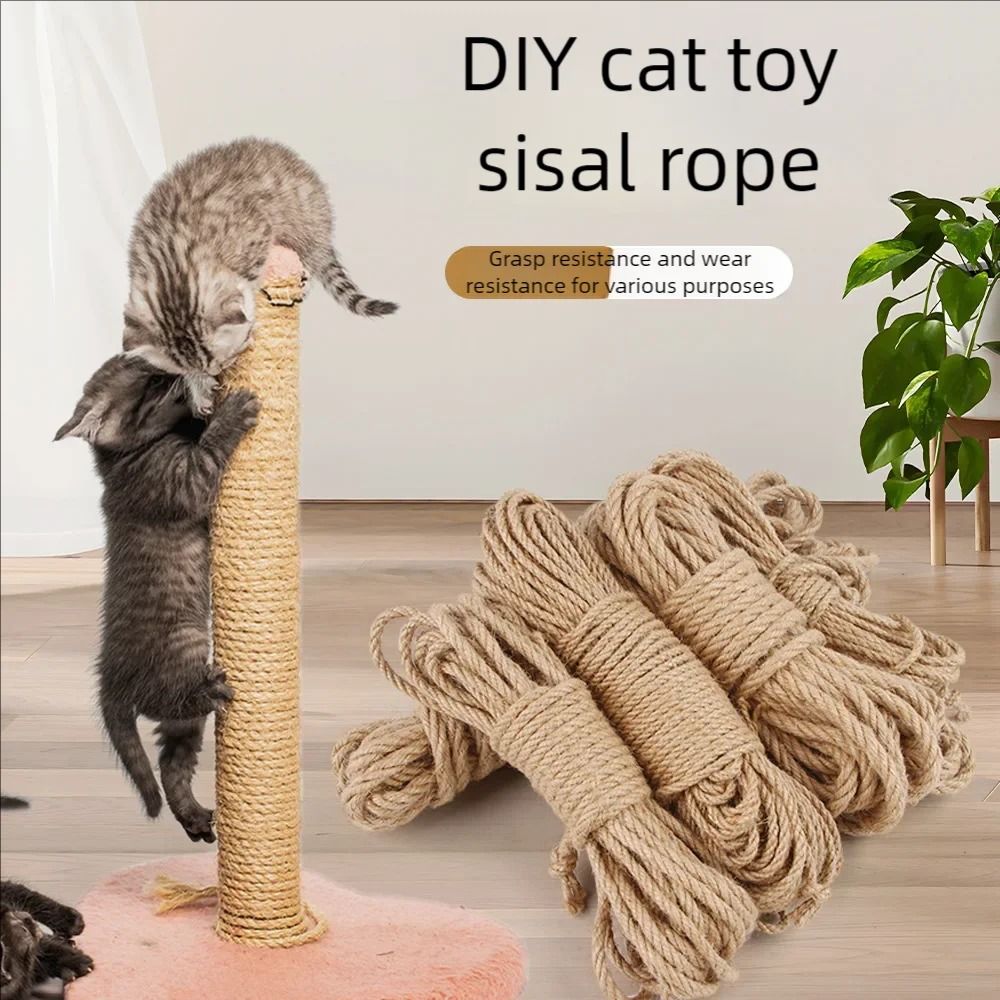 Natural Jute Rope Cat Scratcher Replacement For Cat Trees 9