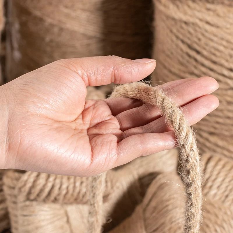 Natural Jute Rope Cat Scratcher Replacement For Cat Trees 8