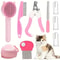 8 Piece Pet Grooming Kit With Self Cleaning Cat Brush And Nail Clippers 2