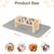 Adjustable Elevated Cat Bowl Stand With Silicone Feeding Mat 7
