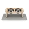Adjustable Elevated Cat Bowl Stand With Silicone Feeding Mat 2