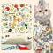 Cute Cartoon Pet Blanket Soft Fleece Mat For Cats And Small Dogs 0