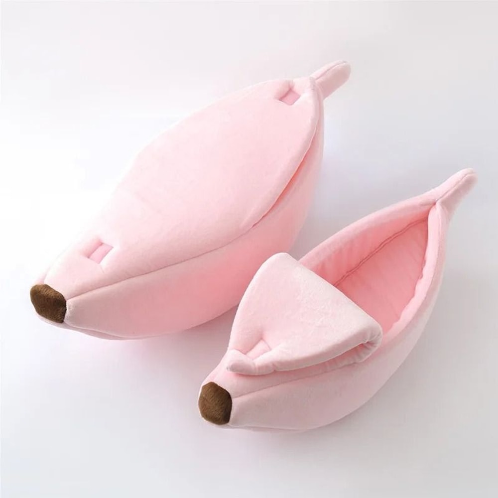 Banana Shape Cozy Cat Bed For Indoor Cats And Small Dogs 6