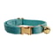 Personalized Velvet Cat Collar With Name Engraving And Bell 0