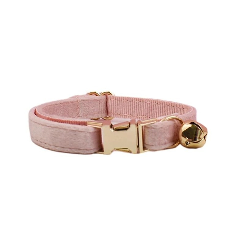 Personalized Velvet Cat Collar With Name Engraving And Bell 13