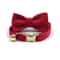 Personalized Velvet Cat Collar With Name Engraving And Bell 29