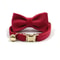 Personalized Velvet Cat Collar With Name Engraving And Bell 29