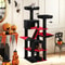 Multi Level Cat Tree Tower With Hammock Condo And Scratching Posts 0