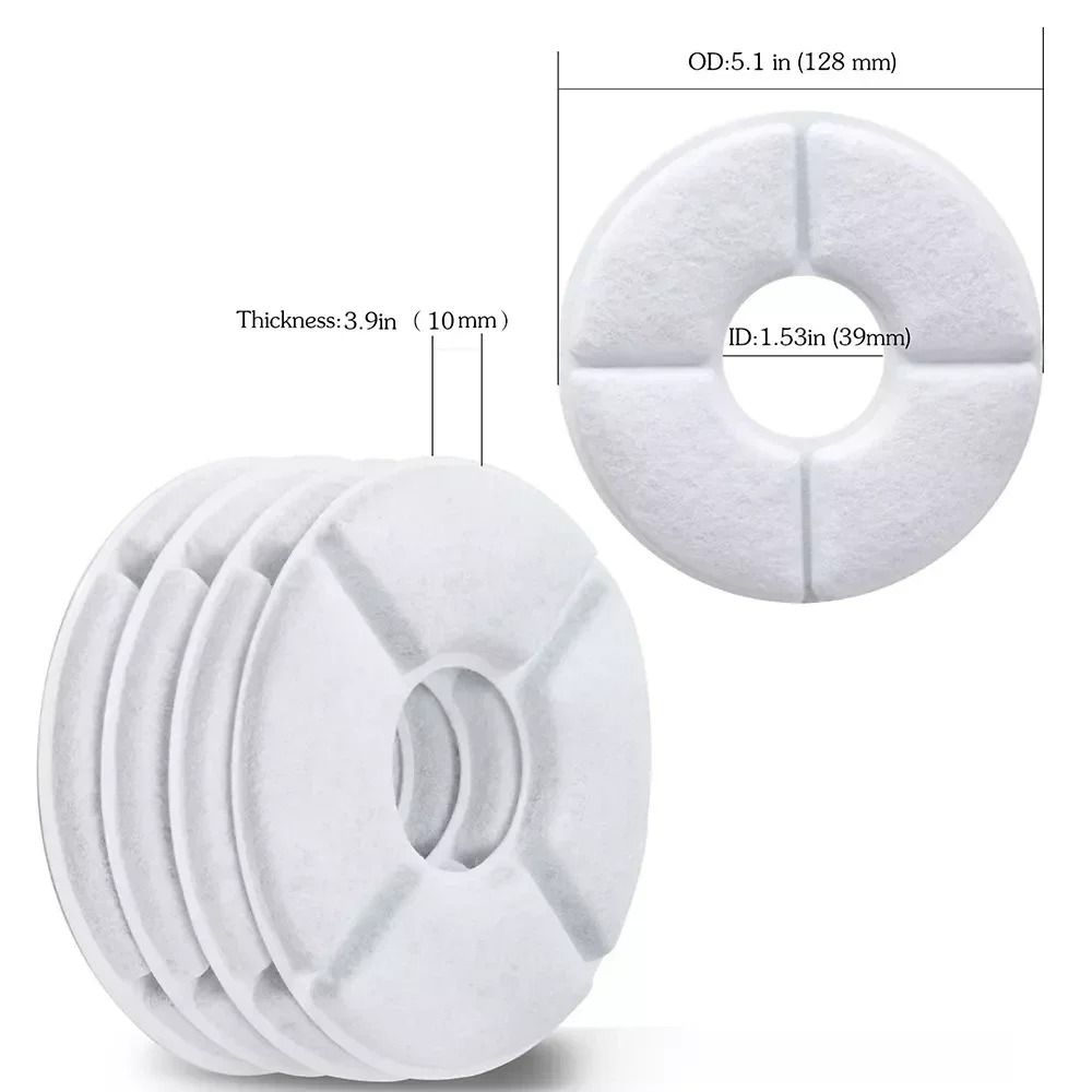 12 Pack Activated Carbon Cat Water Fountain Replacement Filters 2