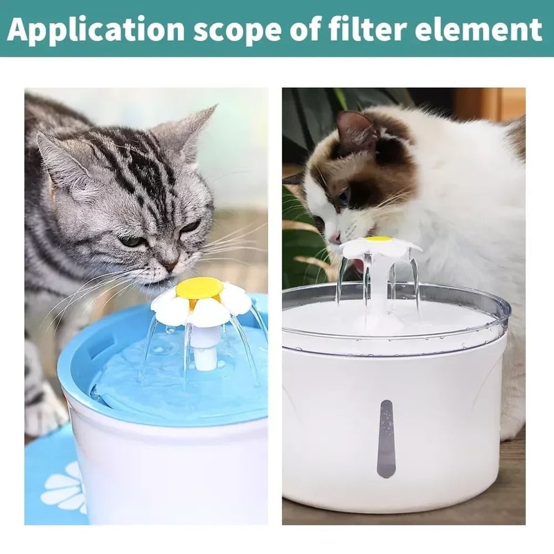 12 Pack Activated Carbon Cat Water Fountain Replacement Filters 4