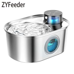 108oz automatic pet water fountain stainless steel wireless cat and dog drinking fountain