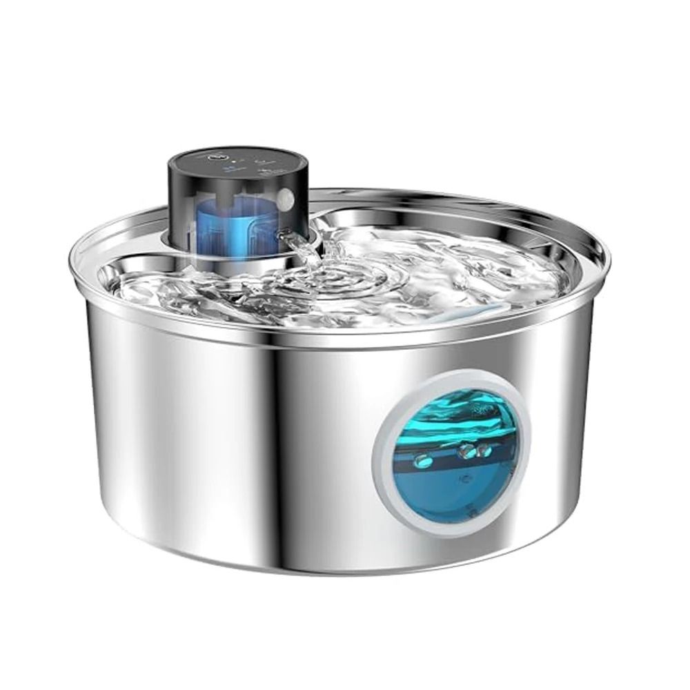 108oz Automatic Pet Water Fountain Stainless Steel Wireless Cat And Dog Drinking Fountain 3
