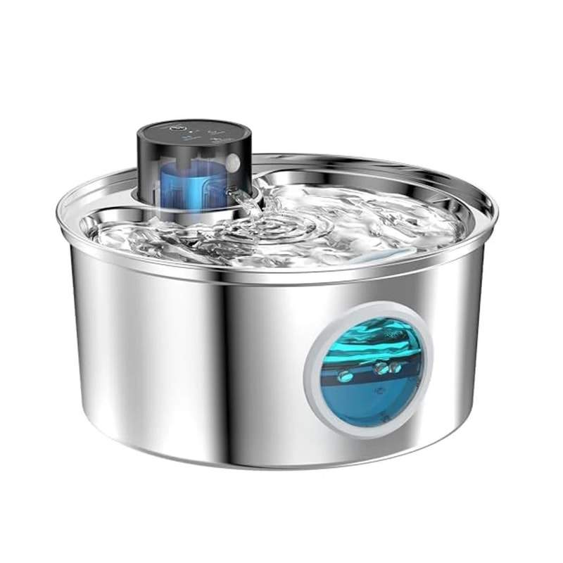 108oz Automatic Pet Water Fountain Stainless Steel Wireless Cat And Dog Drinking Fountain 3