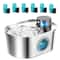 108oz Automatic Pet Water Fountain Stainless Steel Wireless Cat And Dog Drinking Fountain 4