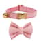 Personalized Cat Collar With Bowknot Adjustable Soft Safety Pet Collar 9