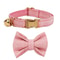 Personalized Cat Collar With Bowknot Adjustable Soft Safety Pet Collar 9