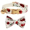 Personalized Cat Collar With Bowknot Adjustable Soft Safety Pet Collar 11