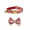 Personalized Cat Collar With Bowknot Adjustable Soft Safety Pet Collar 15