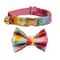 Personalized Cat Collar With Bowknot Adjustable Soft Safety Pet Collar 10