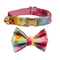 Personalized Cat Collar With Bowknot Adjustable Soft Safety Pet Collar 10