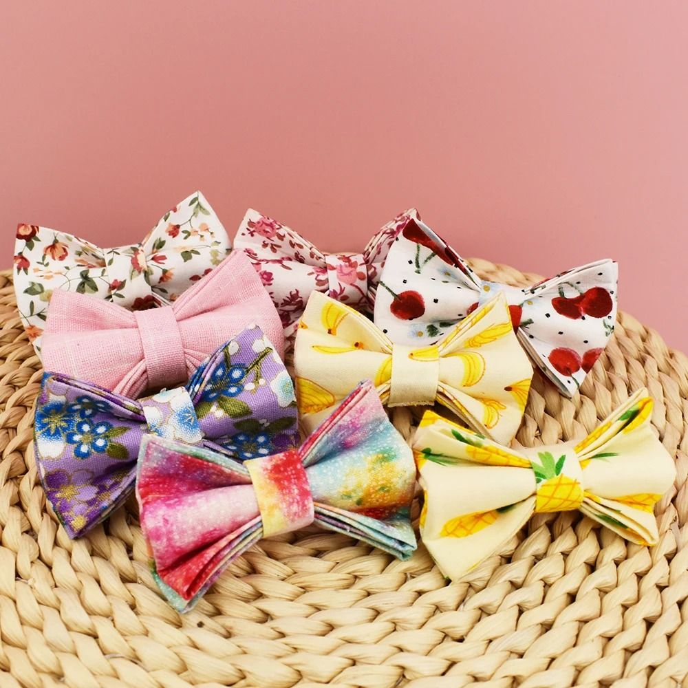 Personalized Cat Collar With Bowknot Adjustable Soft Safety Pet Collar 20